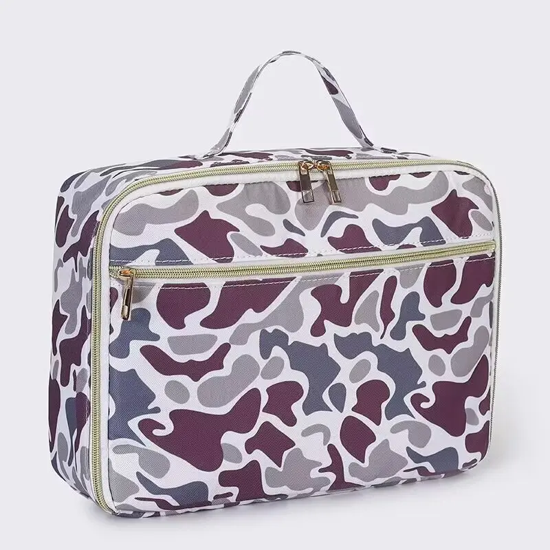 Camouflage Print Insulated Lunch Bag, Leak-Proof Insulated Lunch Containers for Daily Meals