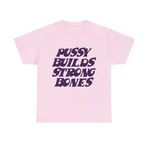 Pussy Builds Strong Bones T-Shirts, Music Tour 90s Merch, Kids Size Crewneck Sweatshirt, Streetwear Graphic Tee, Y2K Clothes, Hip Hop Rapper T-shirt, Gift For Fan Boys & Girls, Men's Clothing