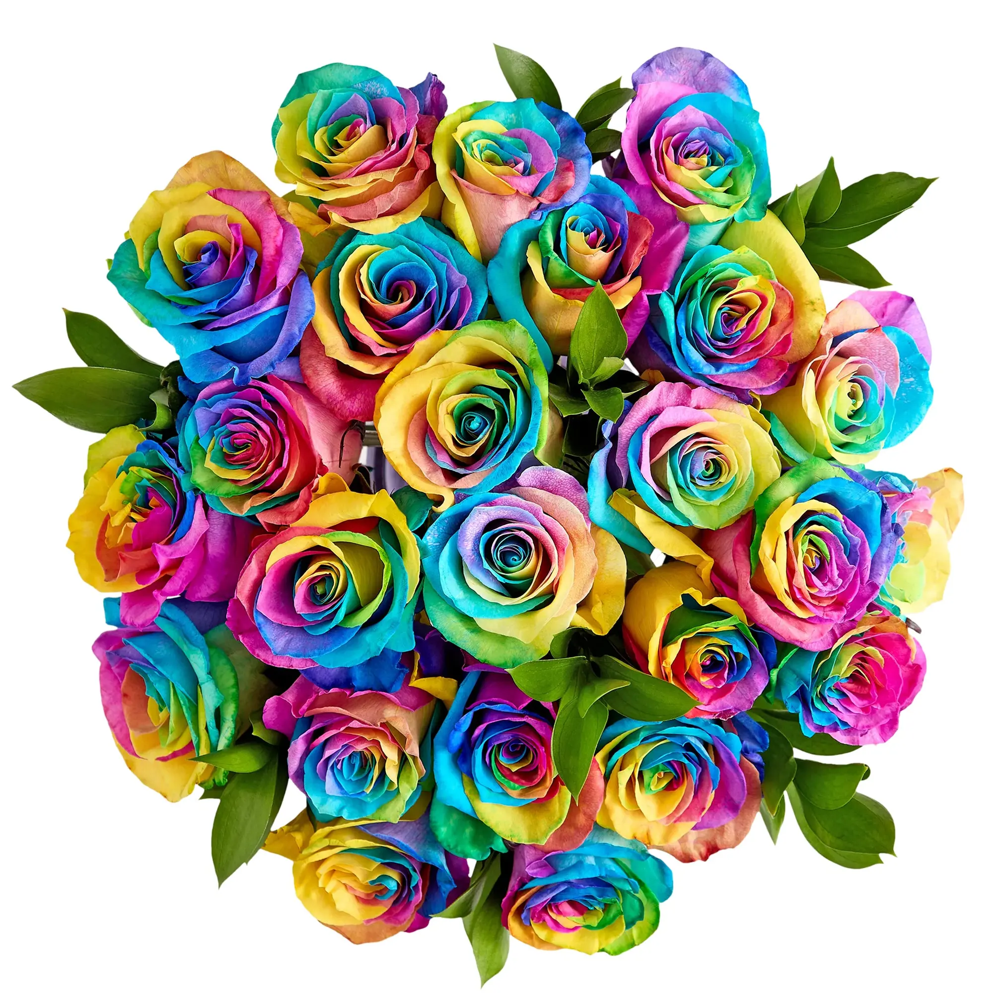 1800 Flowers - 24 Stem Kaleidoscope Roses Bouquet Only, Fresh Flowers