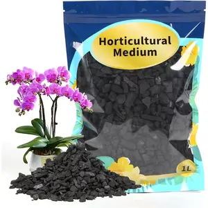 Horticulture Charcoal for  1qt, Activated Hardwood Charcoal as Soil Amendment for Bonsai, Succulent, Terrarium Supplies, Indoor  Potting Soil