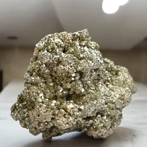 High-Quality Natural Pyrite Crystal Cluster from Peru pyrite