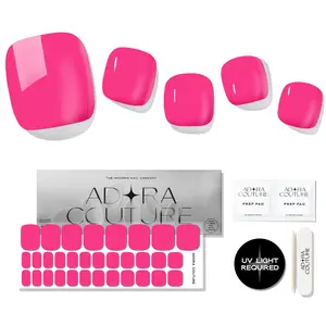 Pink Pop Pedicure Gel Nail Strips