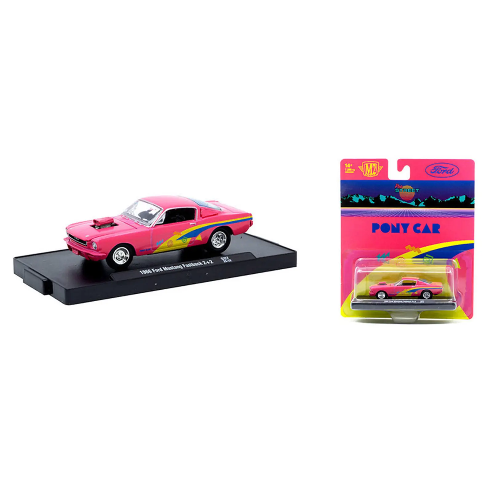 M2 Auto-Drivers 1966 Ford Mustang Fastback, 1:64 Scale, Diecast Model Car