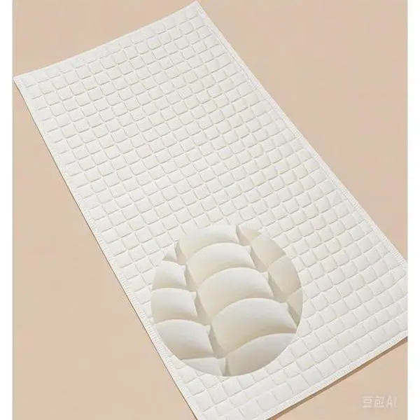 Extra Soft Rubber Bathtub Mat for Sensitive Feet - Non-Slip Grip, Cloud-Like Comfort, Skin-Gentle, Soap-Compatible Smooth Surface, Reusable Bathroom Shower Pad