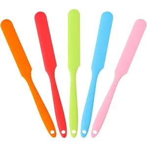 Spatula Set Heat Resistant Cake Cream Butter Spatulas Mixing Batter Scraper Non-Stick Flexible Baking Cooking Tool  Multicolor Set of 5