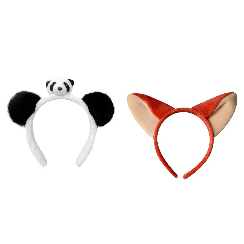 All - match, stylish and classic lady's hair hoops with panda and Nick play patterns hair accessories. Headbands Headband Set