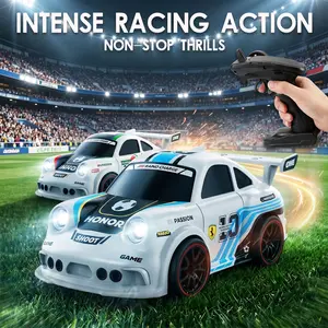 3 Modes Motion Sensing RC Car, 2.4G 4WD High Speed Drift Stunt Car, Rechargeable Induction Remote Control Car with LED Lights, Interactive Follow & Escape Mode Racing Toy, Perfect Birthday Gift for Kids