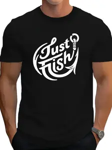 1 piece of cool black T - shirt! Printed with "Fk Around and find out" and a bear pattern. A must - have for street - style men, showing an unruly attitude