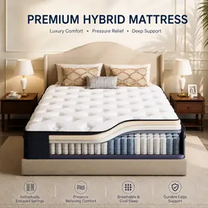10/12/14-INCH TWIN FULL QUEEN KING- Memory Mattress with Independent Springs, Medium Firm Ergonomic Mattress，Motion Isolation and Firm Edges,  30-year warranty