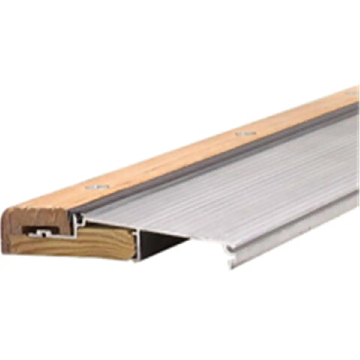 M-D Building Products 36 in. Hardwood Door Sill for Inswing Doors, Adjustable with a 5-Degree Slope and 1-1/8 in. Base, Inswing Fit, 1.36 In.
