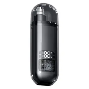 Portable Mini Nose Hair Trimmer with 360° Rotating Head & Digital Display for Men & Women, IPX7 Waterproof, Type-C Charging, 6000 rpm, Less than 35dB Noise, Long Battery Life