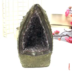 Natural amethyst cave decoration, naturally formed, different crystals, each one is very unique, very beautiful