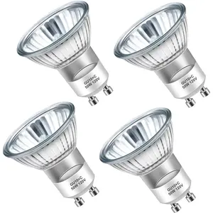GU10 Halogen Bulbs 50W 120V, NP5 Replacement Bulb for Candle Warmer Lamp, Track Lighting, Scented Wax Burner, Range Hood, MR16 Dimmable, Warm White 2800K, 4Pack
