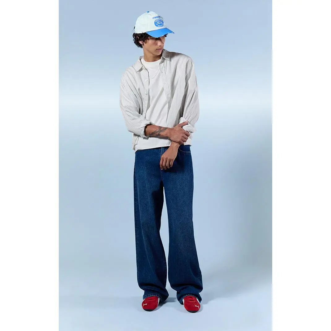 Pacsun Men's Blake Extreme Baggy Jeans Medium Blue Pacsun Men's Blake Extreme Baggy Jeans Medium Blue