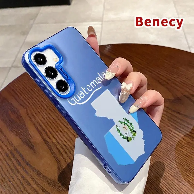 Phone Case Compatible with Samsung Galaxy S23 Ultra S24 Plus S25 S22+ Guatemala's Essence Pattern Matte Shockproof Anti-Scratch Stylish Smartphone Cover Cellphone Protective