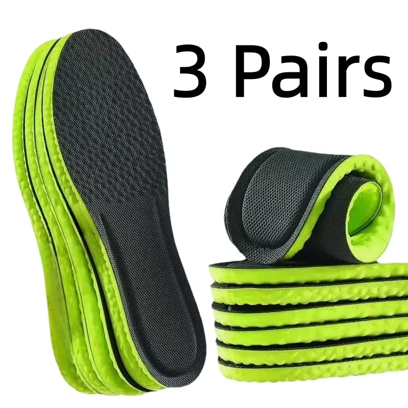 3 Pairs Plus-size Insoles for Flat Feet – No Arch Support, Ultra Soft & All-Day Comfort Casual Foam, Footwear tiktokshopspringglowup,summervibes Steppers height boosters