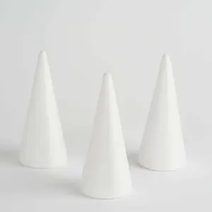 24 Pack White Styrofoam Cone, Foam Cone For DIY Crafts 6" 24 Pack White Styrofoam Cone, Foam Cone For DIY Crafts 6"