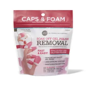 ASP Soak Off Gel Polish Caps & Foam Pads