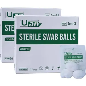 Cotton Balls Sterile – Gentle and 100% Pure Cotton, Ideal for Makeup and Sensitive Skin, Individually Packaged (120 Count)