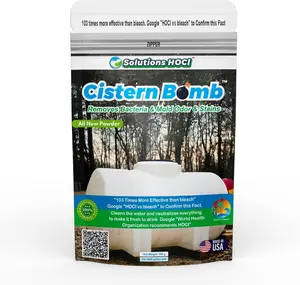 Solutions HOCL Power Clean with HOCL - Cistern Tank Cleaner Crystals for Water Tank Cleaning - Super Cleans your Cistern - Treats 5,000 gallons - 100 Grams Pack