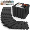 AIRHOP 18-Piece Shock-Cushion EVA Plastic Puzzle Exercise Mat Set - 0.4" Interlocking High-Density Foam Tiles (18 sq.ft), Waterproof Workout Training Mats for Home Gym, Yoga/Pilates, Gym Stuff Gift