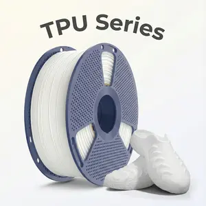SUNLU TPU 3D Printer Filament 1.75mm, 90A/95A TPU Filament, 1KG Flexible 3D Filament for Fast Printing, Dimensional Accuracy +/- 0.03mm, Suitable for Most FDM 3D Printers.