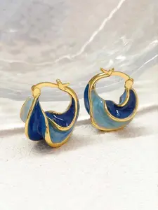 Vintage Wave Design Earrings, Dainty Fashion Jewelry for Women, Daily Clothing Decor, Trendy All-match & Exquisite Statement Earrings for Birthday Gift
