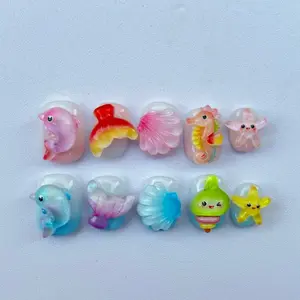 Mia World Underwater Whimsy Handmade Press-On Nail Set  K001