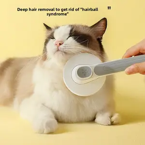 Self-Cleaning Pet Needle Brush - Auto De-Matting Fur Remover & Massage Tool for Dogs & Cats 🐾