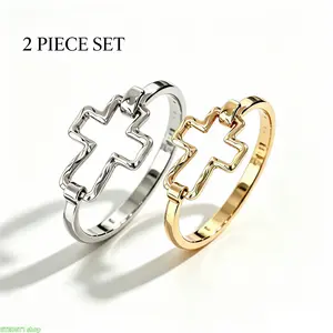 Trendy Gold Tone Open Cross Cuff Bangle Hammered Texture Statement Bracelet for Women Everyday Street Style and Party Wear