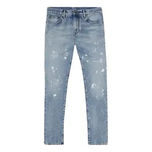 OFF-WHITE DIAG OUTLINE PAINT SLIM DENIM | VINTAGE BLUE | (MENS 31 ITALIAN) | NWT