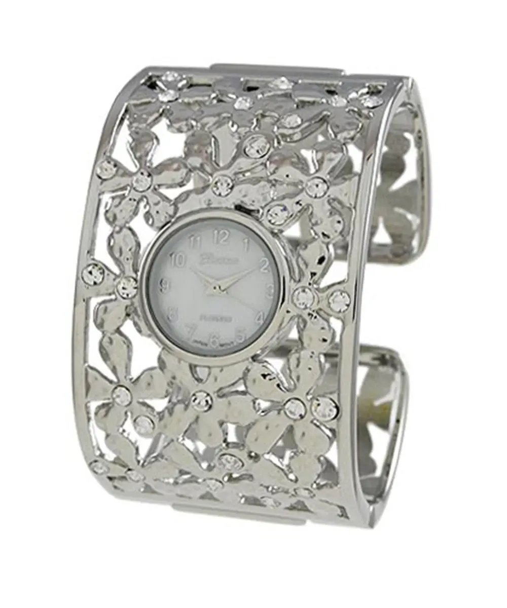 Geneva Platinum Women's Cuff Watch 8668