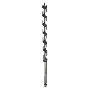 SOMADA 9/16-Inch x 10-Inch Auger Drill Bit for Wood, Quick Change Hex Shank 3/8-Inch, Ship Auger Long Drill Bit for Soft and Hard Wood, Plastic, Drywall and Composite Materials