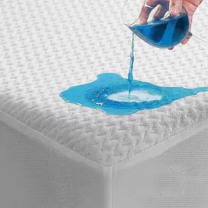 【TASTELIFE】Waterproof Mattress Protector, 3D Air Fabric Cooling King Bed Mattress Protector, Breathable Fitted Mattress Cover with Deep Pocket, Fits 8 to 21 Inch Mattress
