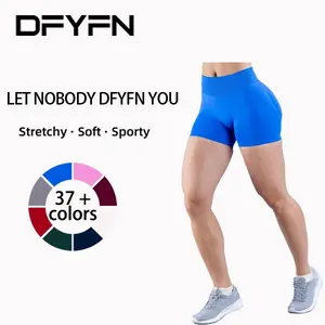 【With logo】DFYFN Impact Short 4.5" Women's Seamless Gym Short for Medium Support, Best Gym Short, Various Colors