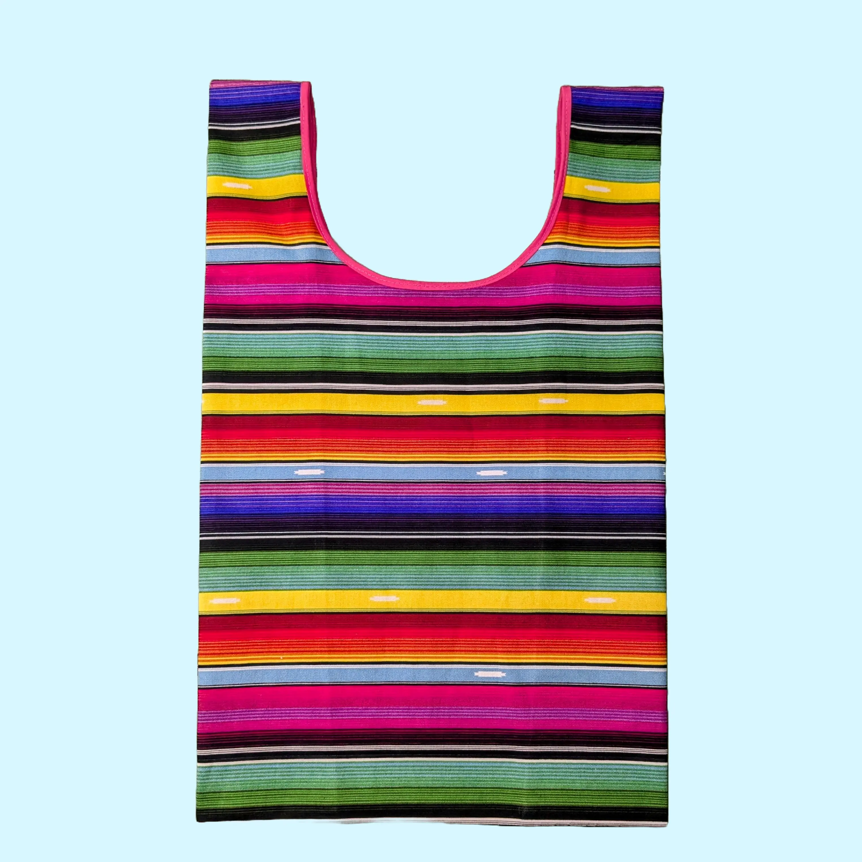 Sarape T-Shirt Bags – 11.5"x6.5"x22" – Reusable – Durable & Convinient
