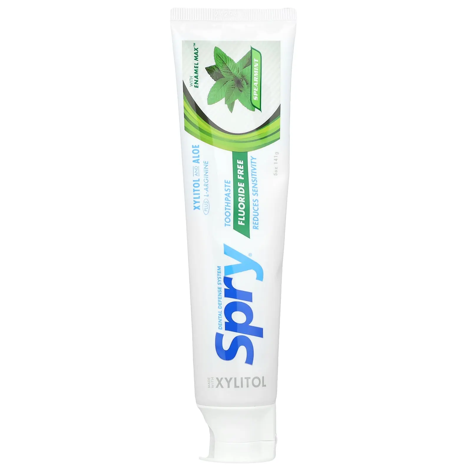Xlear Natural Spry®, Fluoride Free Toothpaste, Spearmint, 5 oz (141 g)