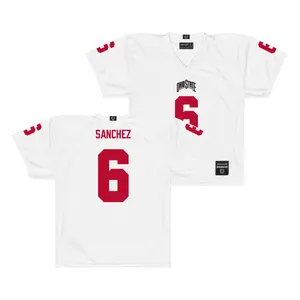 Ohio State Football White Jersey  - Devin Sanchez