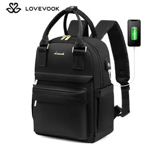 LOVEVOOK TikTokShopBacktoSchool Mini Backpack for Women Stylish Waterproof Backpack Purse with USB Port, Cute Bookbag for College School Travel