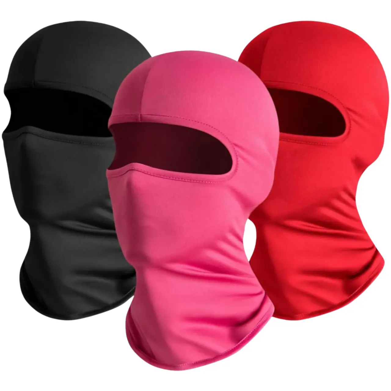 3 Pieces Balaclava   for Women Men Head  Full Face Cover Hood for Skiing Cycling Unisex Windproof wind   Balaclava  Sun Protection Skull Ski Mask UV