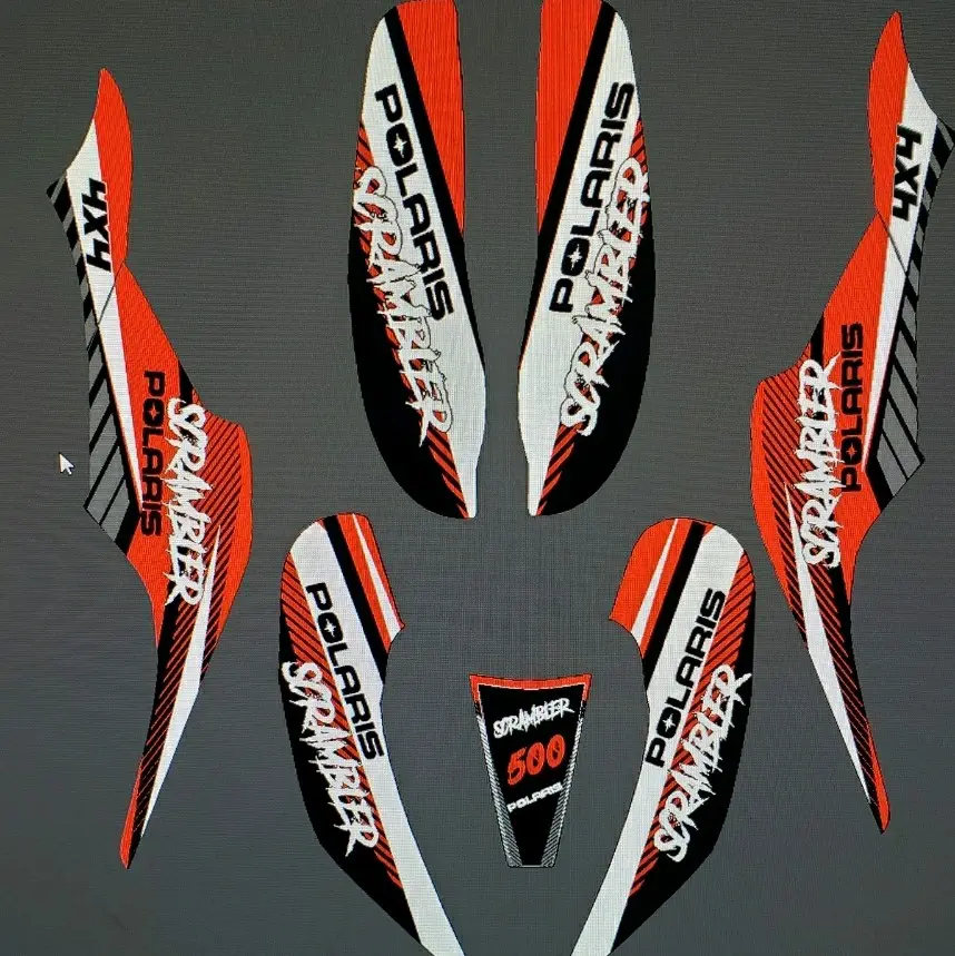 Polaris scrambler full Graphic kit