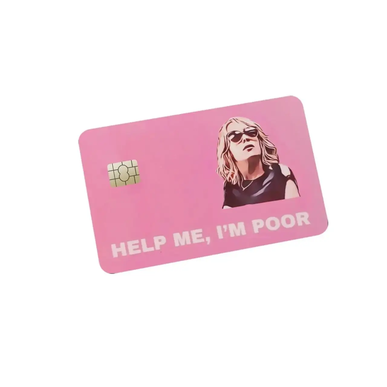 Help Me I'm Poor Card vinyl credit card skin cover for debit or credit cards Help Me I'm Poor Card vinyl credit card skin cover for debit or credit cards