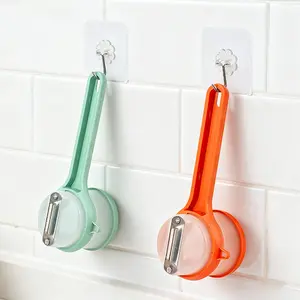 Multifunctional peeler with storage box; upgraded vegetable peeler with storage container; ergonomic non-slip handle; stainless steel rotating vegetable peeler for fruits, carrots, potatoes (green); kitchenware de Multi-Purpose Tool splitter grater