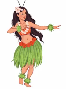 Hula Girl Car Air Freshener