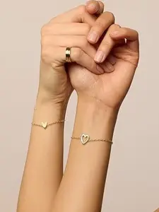 Matching Heart Bracelets for Women – Heart Charm and BFF Friendship Styles, Trendy Jewelry