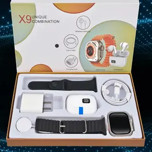 Multi-Function Rechargeable Wearable Package, Smart Watch with Audio Playback Function & Bluetooth Earphones, Matching 20W Fast Charger and Type-C Cable, Portable All-in-One Electronic Accessory Set