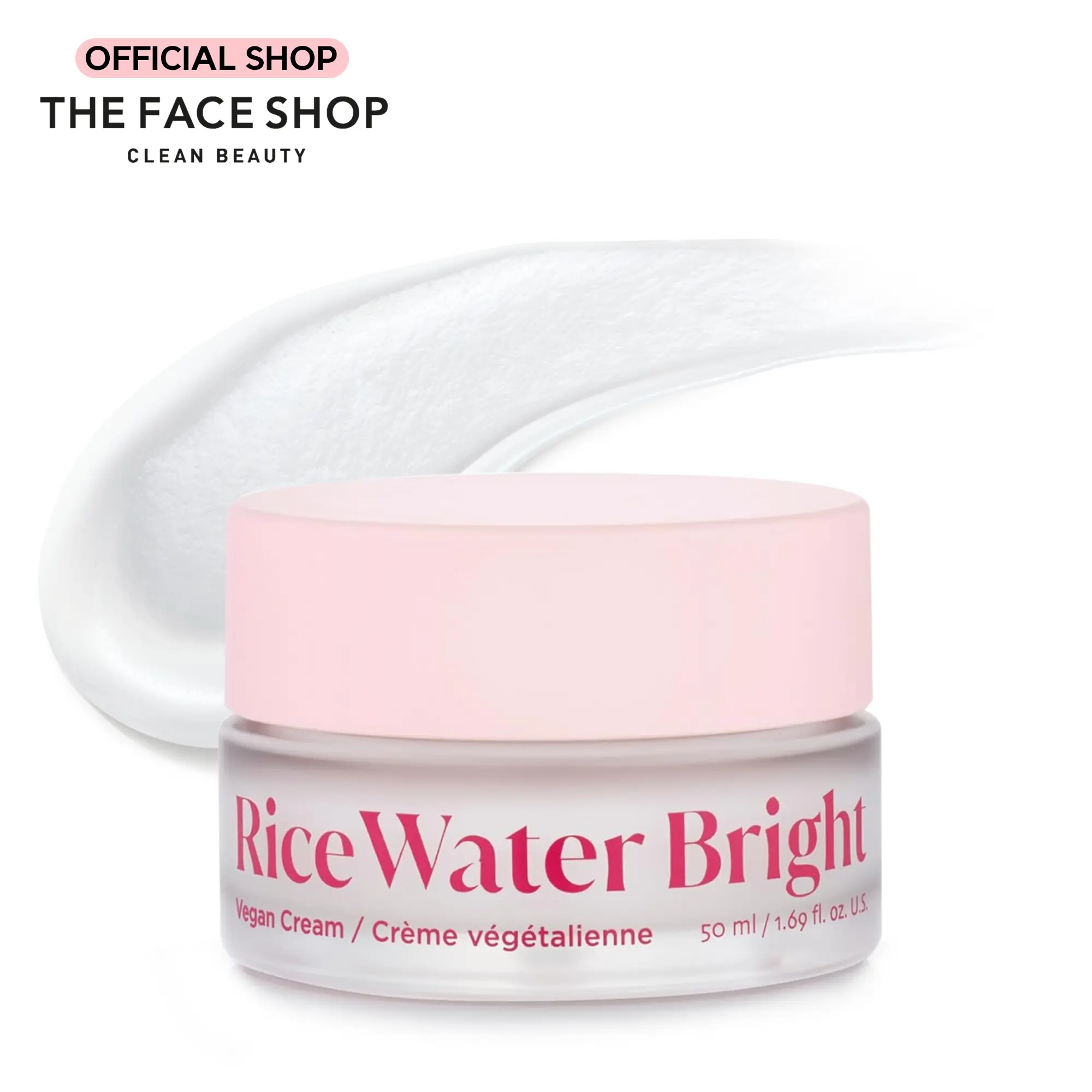 THE FACE SHOP Rice Water Bright Vegan Cream - Hydrating Skincare for Comfort and Moisture - Ideal for Skin Repair, Korean Skincare THE FACE SHOP Rice Water Bright Vegan Cream - Hydrating Skincare for Comfort and Moisture - Ideal for Skin Repair, Korean Skincare