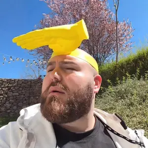 1 Piece 3D Printed Creative Palm Sun Hat, Funny Hand Shape UV Protection Cap, Wearable Outdoor Sun Hat, Model Yi132