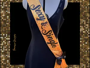 Sash | Customizable Deep Gold Personalized Sequin Sash