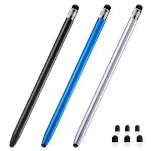 Stylus Pen for Touchscreen, 3pcs High Sensitivity and Precision Stylus Pen for iPad iPhone Android and All Touch Screens (Black/Silver/Blue)